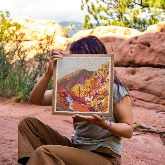 Caroline Clark - Northern Mountain #4: 12"x12"