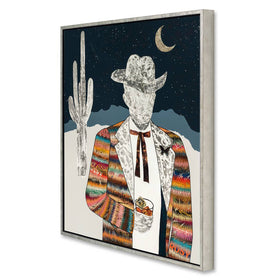 Dolan Geiman - Canvas Art | Cowboy Wall Art | QUILTED WRANGLER (MIDNIGHT) - 0