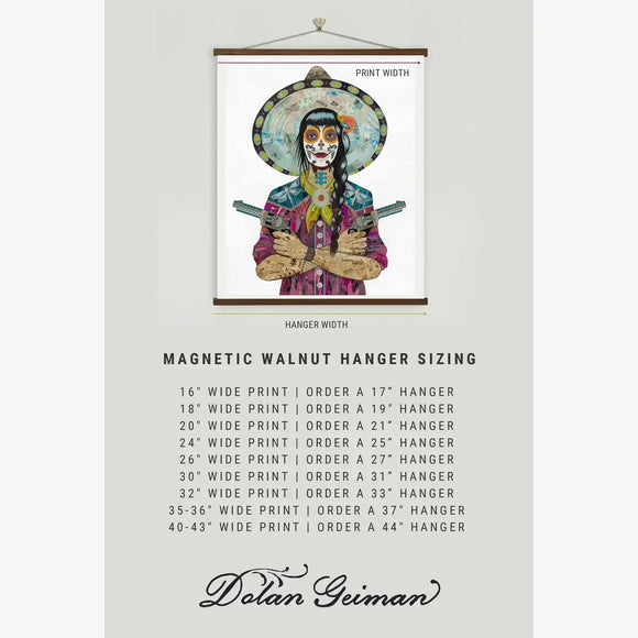 Dolan Geiman - Native American Art Print | FORGET ME NOT (MIDNIGHT): Unframed / 14.5 x 26