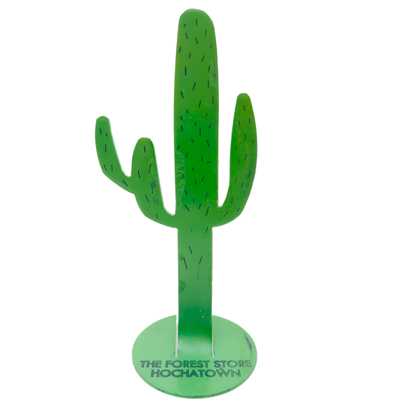 metal cactus art hochatown 