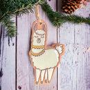 Little Clay Hen - Llama / Alpaca Artisanally Crafted Ornament: Cream-1