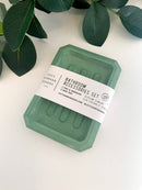 Left Corner Goods - Cement Stone Soap Dish: Sage green-1