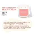 Calyan Wax Co. - Watermelon + Prickly Pear Glass Tumbler Soy Candle