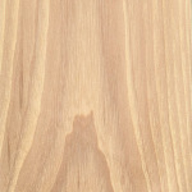 Close-up view of a piece of clear hickory lumber displaying its wood grain.
