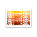 Rock Scissor Paper - Personalized City Ceramic Magnet - Supergraphics Repeat: Autumn (10)