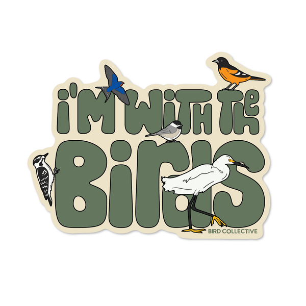 Bird Collective - I'm With The Birds Sticker