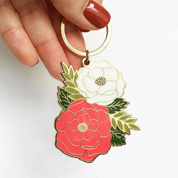 Paper Anchor Co. - Irene Floral Keychain | Valentine Gifts