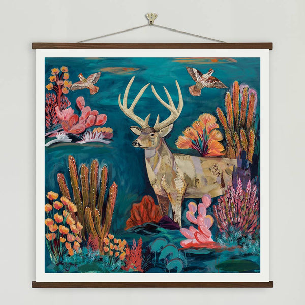 Dolan Geiman - Art Print | Deer Wall Art | BUT ONLY WHEN IT'S DUSK: Unframed / 20 x 20