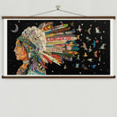 Dolan Geiman - Native American Art Print | FORGET ME NOT (MIDNIGHT): Unframed / 14.5 x 26-3