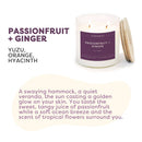Calyan Wax Co. - Passionfruit + Ginger - Glass Tumbler Soy Candle-6