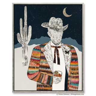 Dolan Geiman - Canvas Art | Cowboy Wall Art | QUILTED WRANGLER (MIDNIGHT)