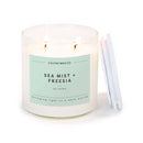Calyan Wax Co. - Sea Mist + Freesia - Clear Glass Tumbler Soy Candle-1