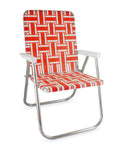 Lawn Chair USA - Orange and White Stripe Classic Chair: Classic