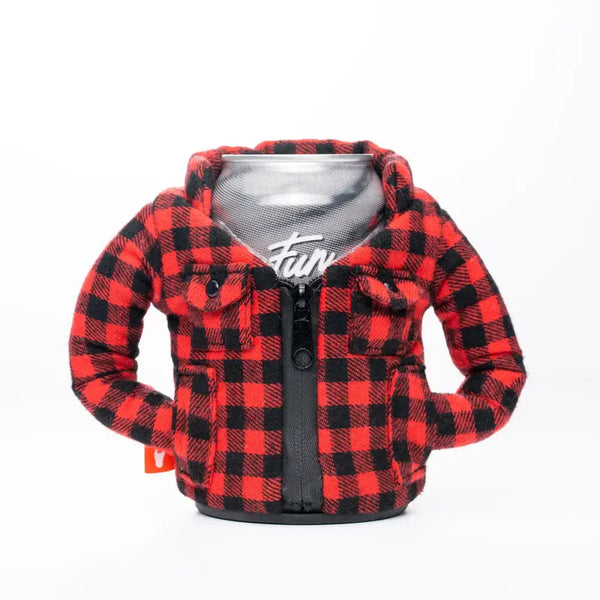 Puffin Drinkwear - The Lumberjack - Insulated 12 oz Can Cooler - Puffin Red