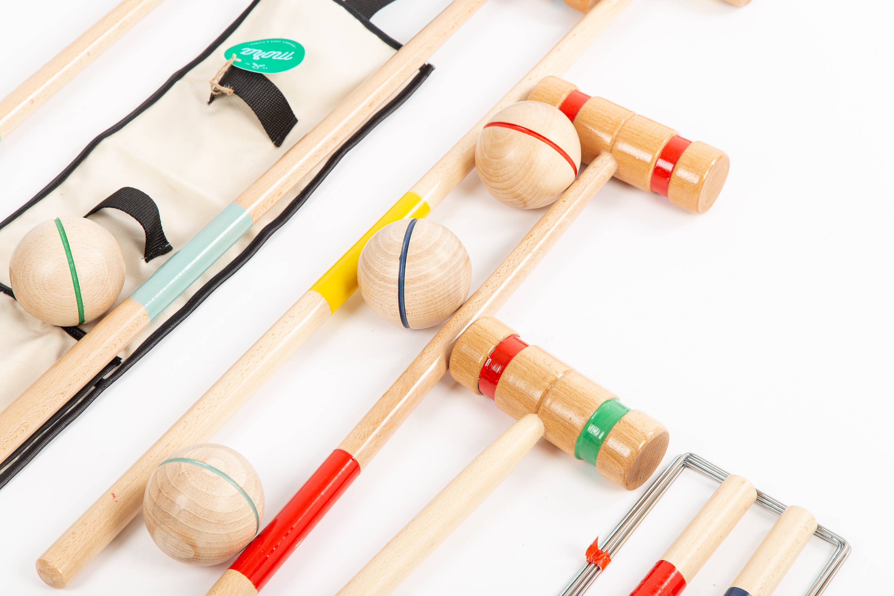 MORA PLAY - Wooden croquet set in a hanging bag