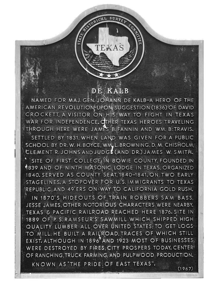 Dekalb historical sign