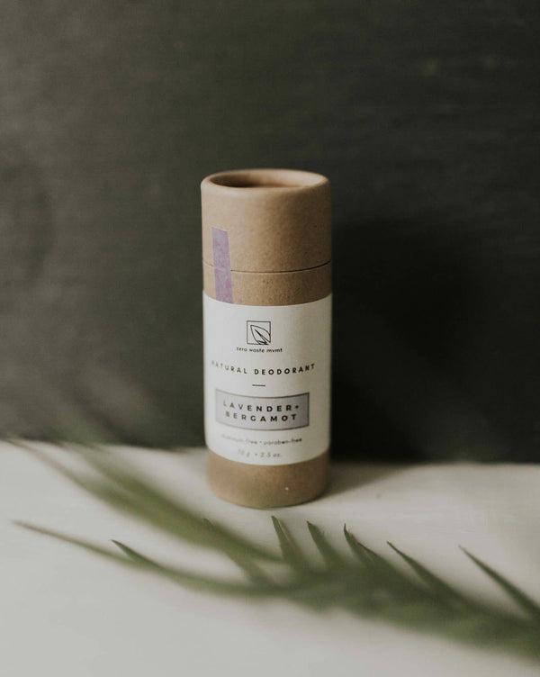 Zero Waste MVMT - Natural Deodorant | Lavender + Bergamot | Zero Waste: Cedar + Lime