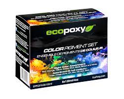EcoPoxy 8pc 120mL Color Pigment Set