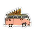 Acme Local - VW Camper Customizable Sticker: Peach / Regular