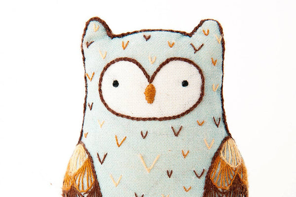 Kiriki Press - Horned Owl - Embroidery Kit