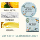 Shampoo Bar - Ciel D'Azur – Dry & brittle hair hydration: Yes / 2.2 oz / 60g / CIEL D'AZUR – Dry & brittle hair hydration | Smooth + Hydrate + Repair-5