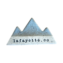 Mountain Bound Pottery - Customizable Mountain Magnet- MADE TO ORDER: Gray