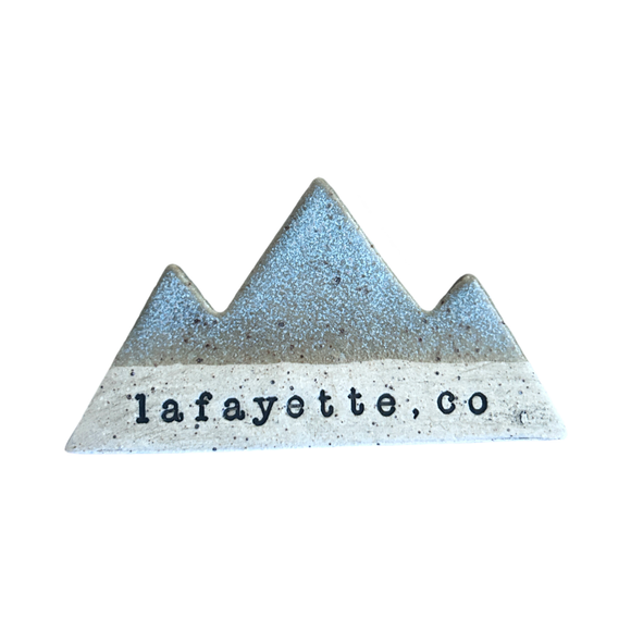 Mountain Bound Pottery - Customizable Mountain Magnet- MADE TO ORDER: Lilac