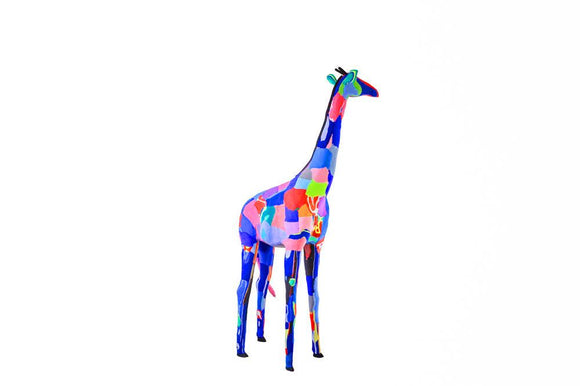 Ocean Sole - Reticulated Giraffe Sculpture from Recycled Flip-Flops: Large