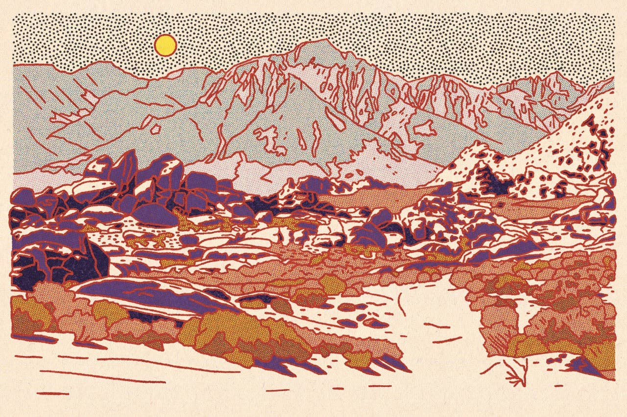 Caroline Clark - Blue Mountain 24"x36" Print