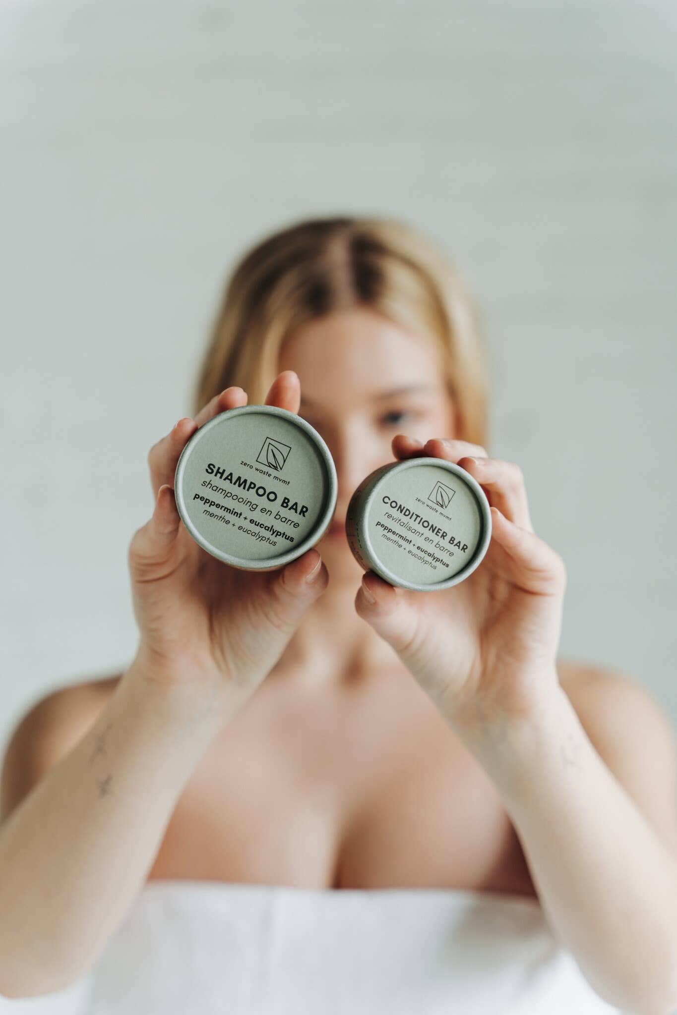 Zero Waste MVMT - Shampoo Bar | Peppermint + Eucalyptus | Zero Waste Hair Care
