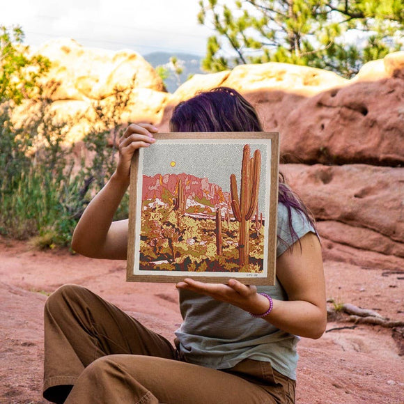 Caroline Clark - Desert Mountain #35 12"x12" Print