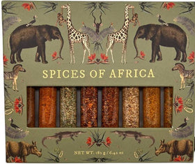 The African Home Goods - Spices of Africa Blend Collection, 8 Pack | Sampler Spice Gift Set