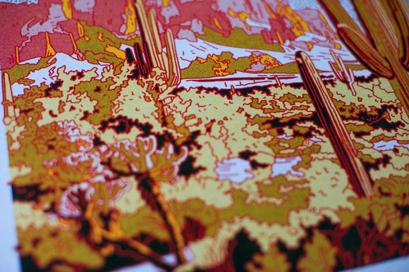 Caroline Clark - Desert Mountain #35 12"x12" Print