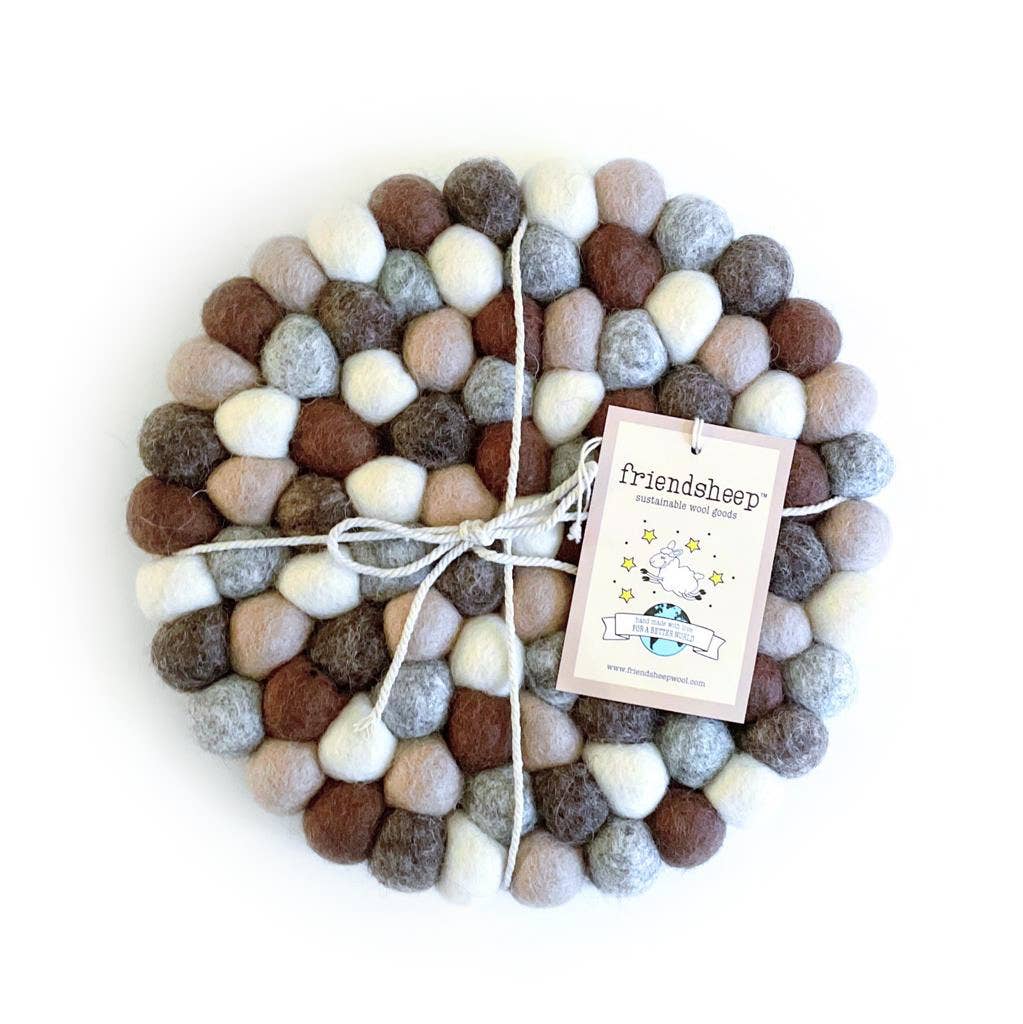 Friendsheep - Earth Tones Eco Coasters Set of 4 - Eco Coasters - 0