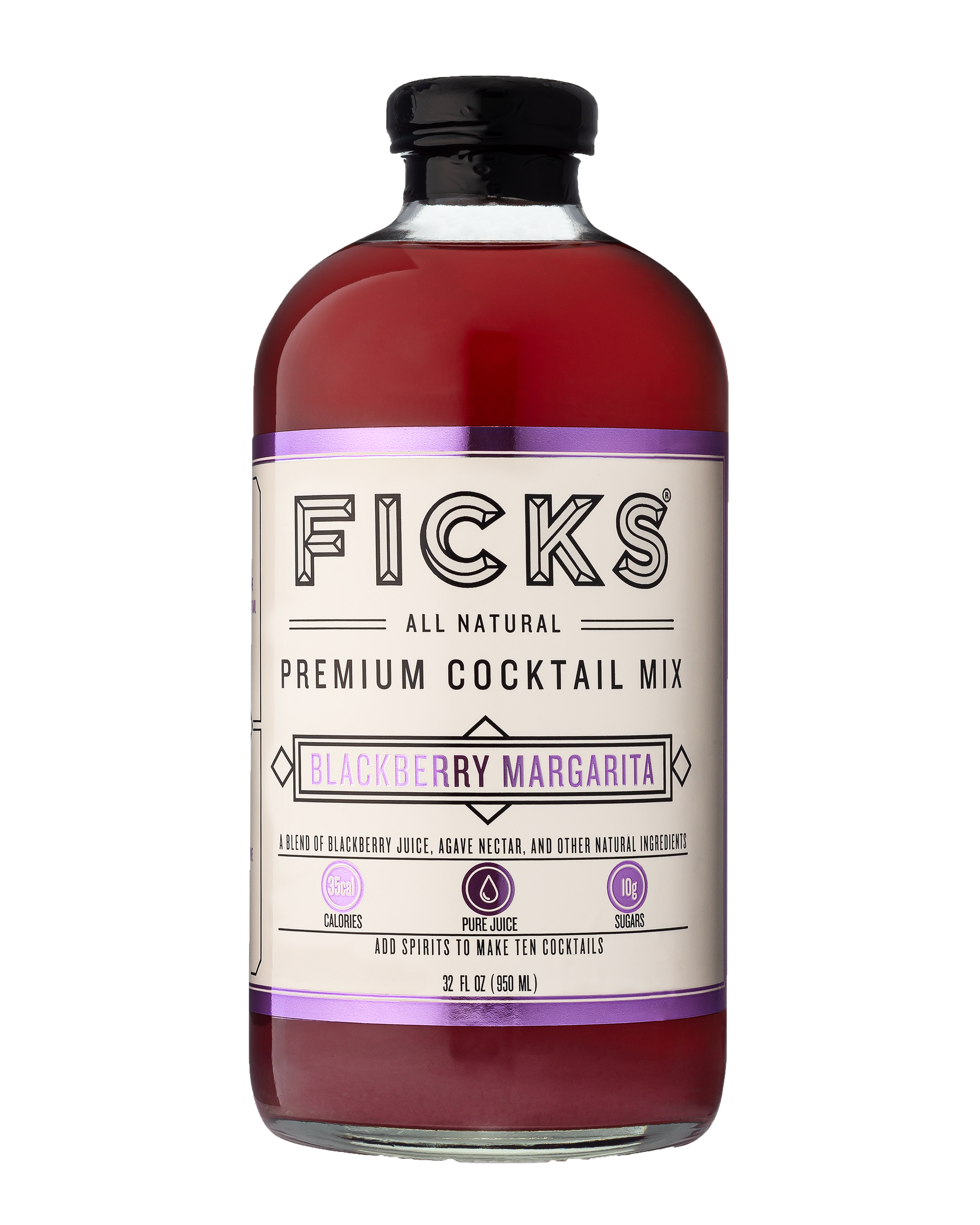 FICKS - FICKS Premium Blackberry Margarita Cocktail Mix/Syrup