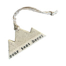 Mountain Bound Pottery - Customizable Mountain Ornaments- MADE TO ORDER: Green-5