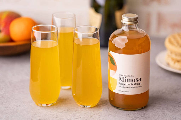 Wood Stove Kitchen - Mimosa Mixer w/ Tangerine & Mango for Cocktails and Mocktails, 16 fl oz