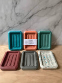 Left Corner Goods - Cement Stone Soap Dish: Terra cotta