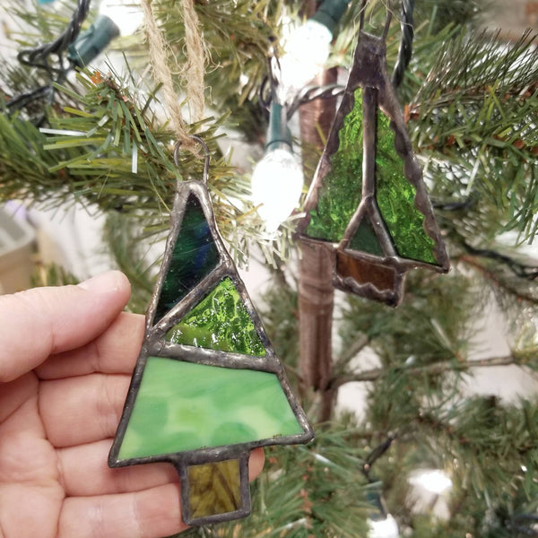 Lost & Found Design - Stained glass tree ornament: Tree A