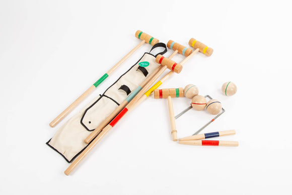 MORA PLAY - Wooden croquet set in a hanging bag