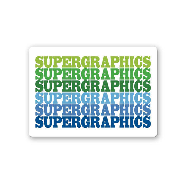 Rock Scissor Paper - Personalized City Ceramic Magnet - Supergraphics Repeat: Autumn (10)