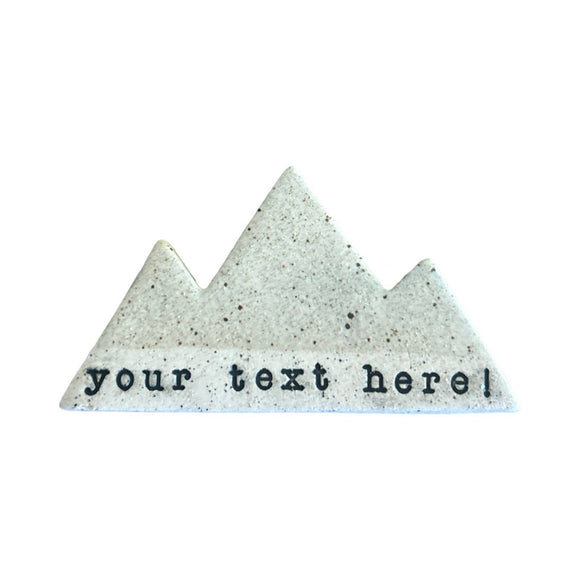 Mountain Bound Pottery - Customizable Mountain Magnet- MADE TO ORDER: Lilac