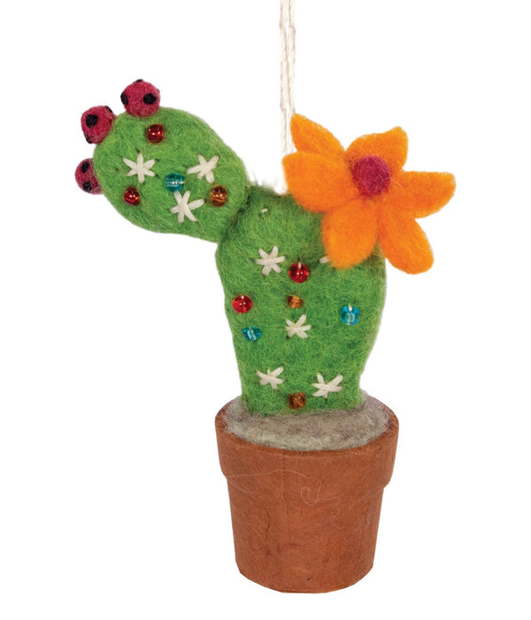 dZi Handmade - Prickly Pear Cactus Ornament