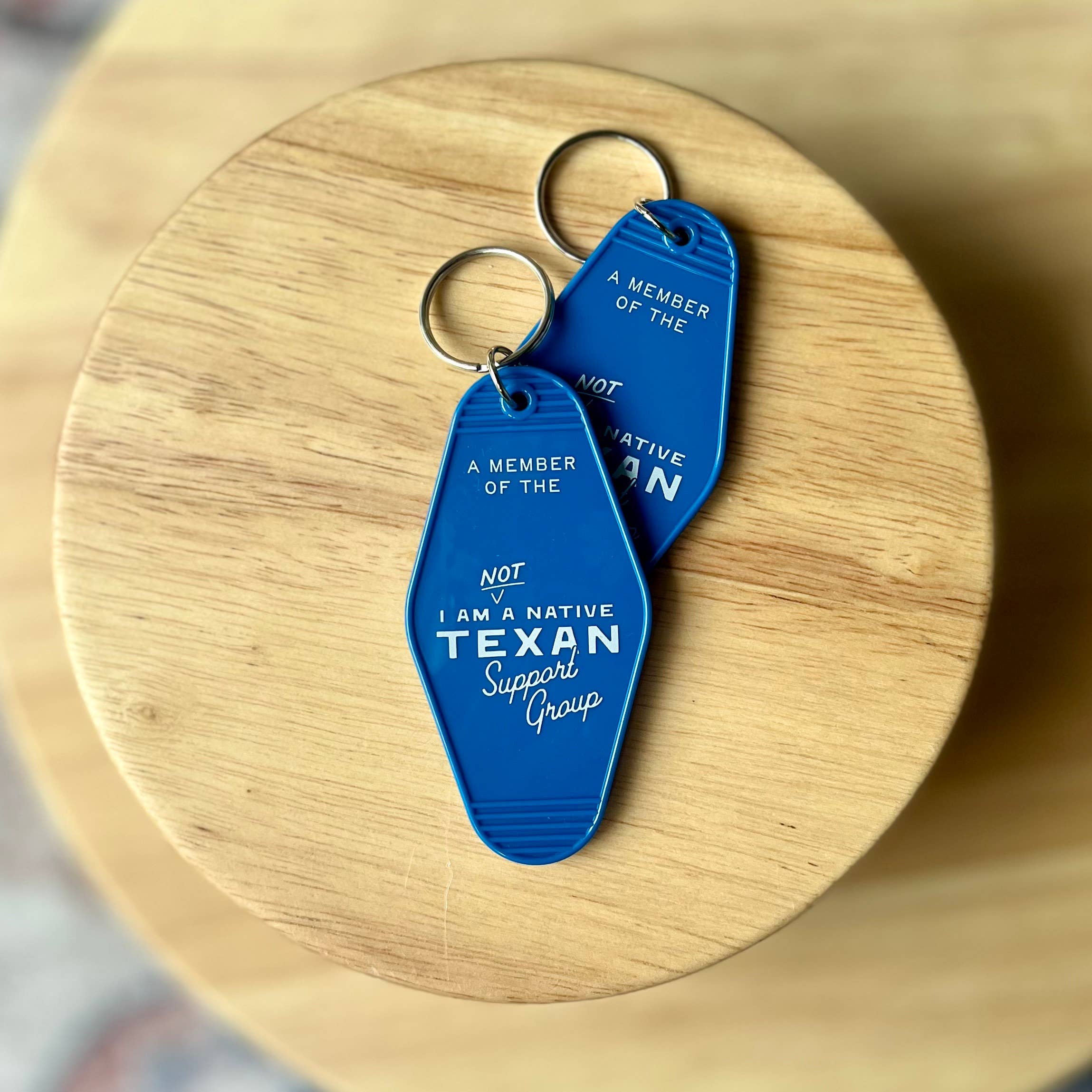 Morgan Lacey Hart - Not a Texas Native Keychain