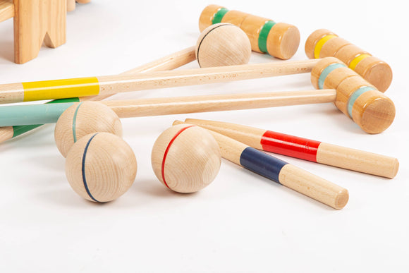MORA PLAY - Croquet game in wooden trolley - 6 players