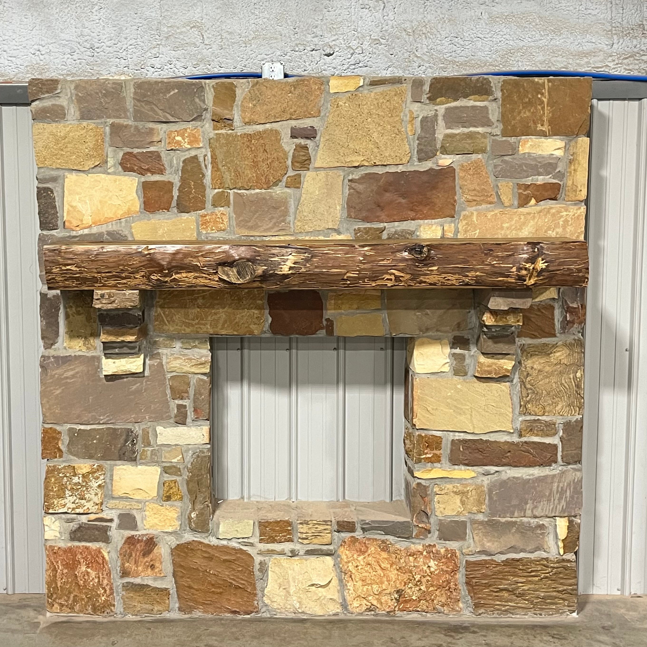 Live Edge Hickory Fireplace Mantel The Forest Store