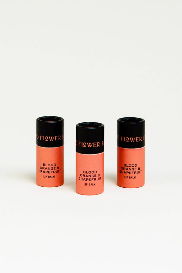 Good Flower Farm - Blood Orange & Grapefruit Lip Balm/0.3 oz Biodegradable Tube
