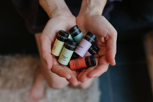 Good Flower Farm - Lavender Mint Organic Lip Balm / 0.3 oz Biodegradable Tube