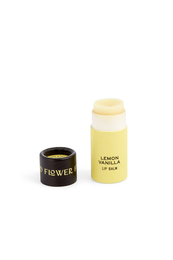 Good Flower Farm - Lemon Vanilla Organic Lip Balm / 0.3 oz Biodegradable Tube