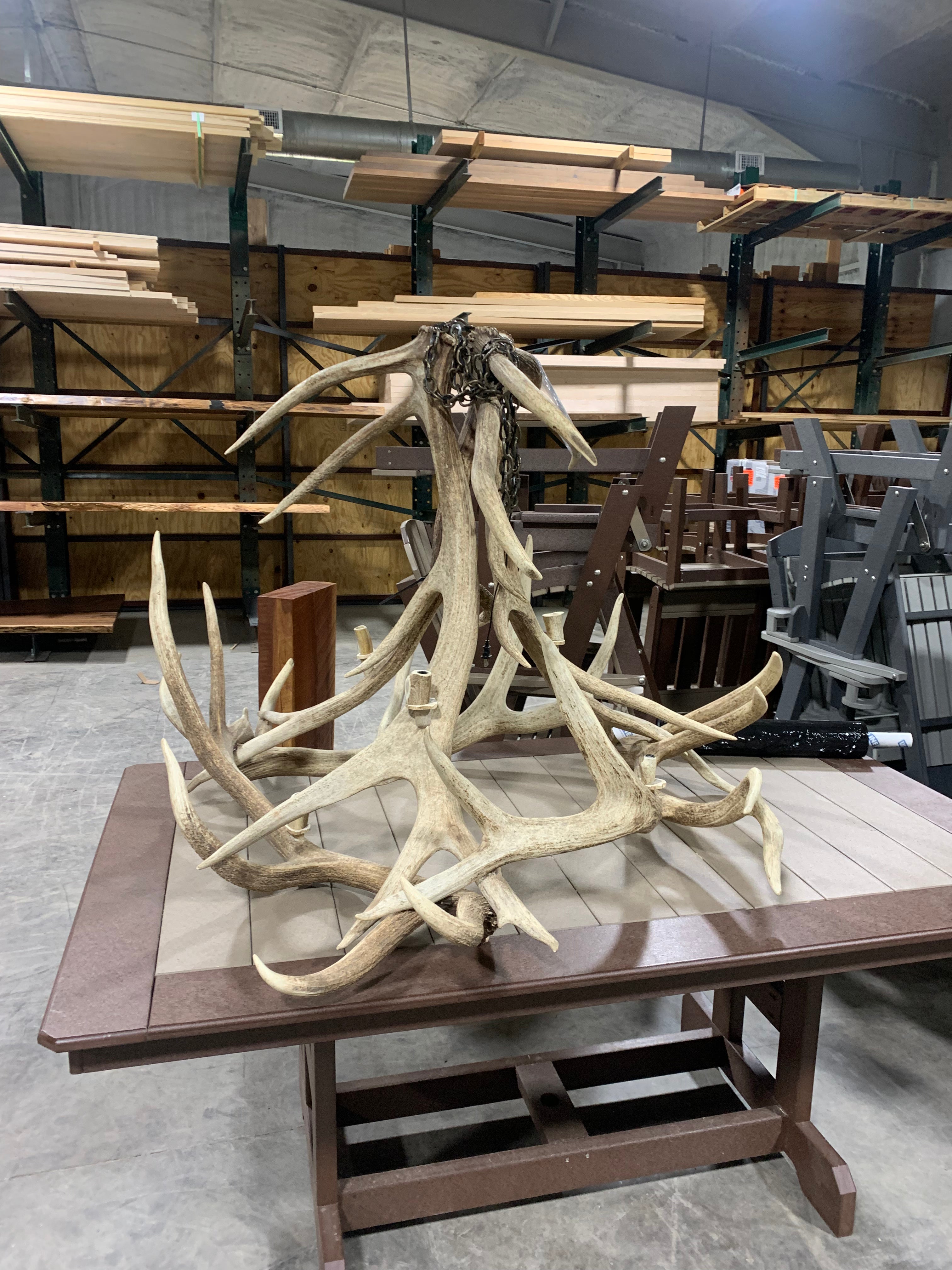 Elk Antler Chandelier - 0